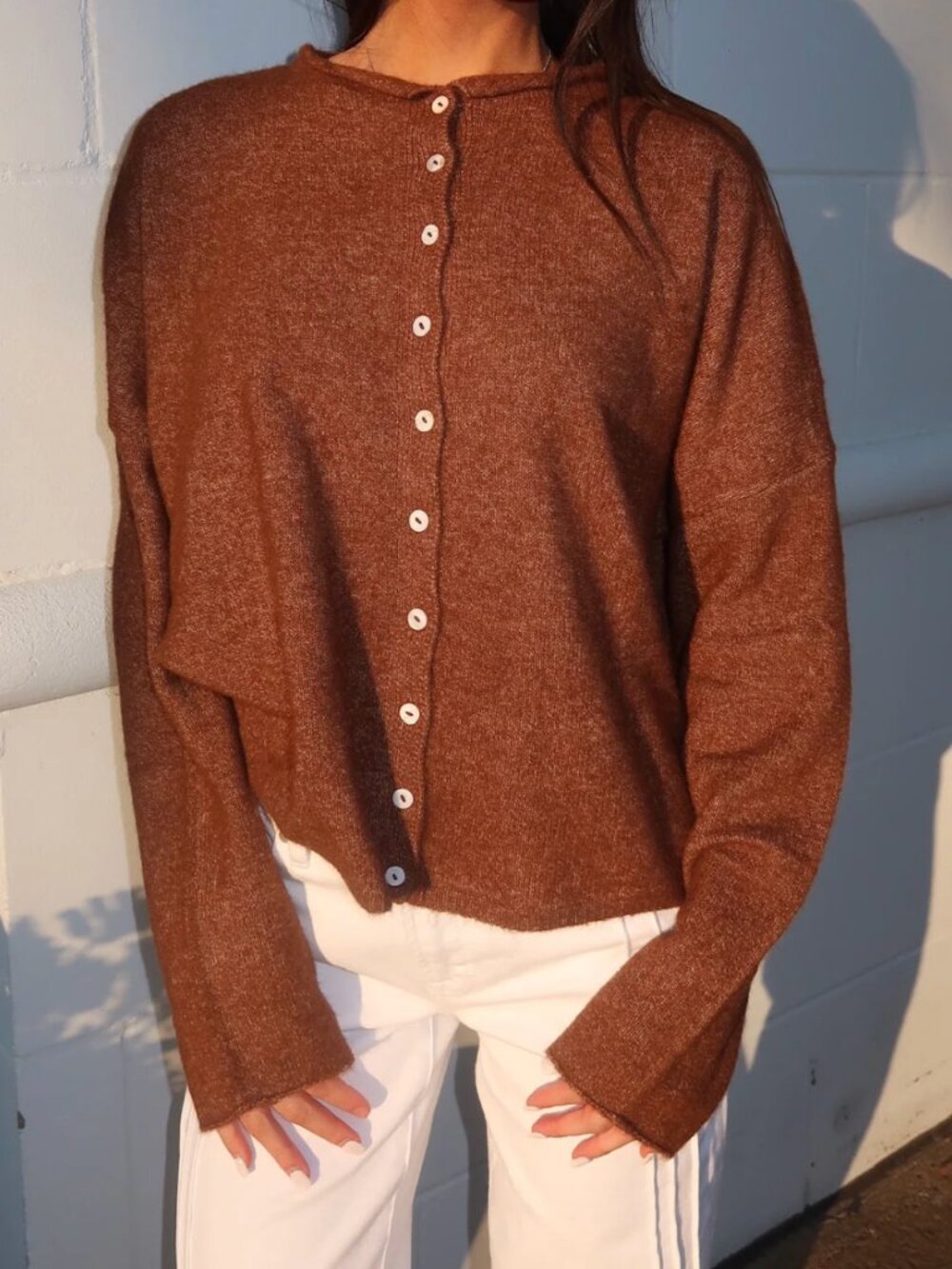 Piper Cardigan- Brown